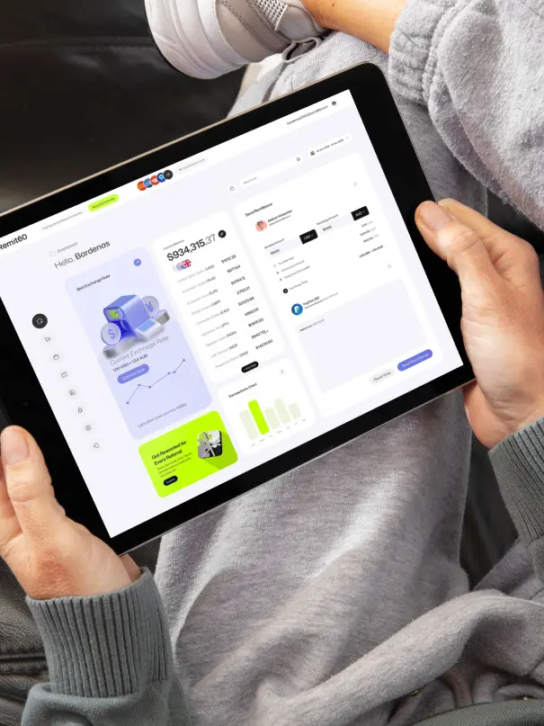 Sender app screens